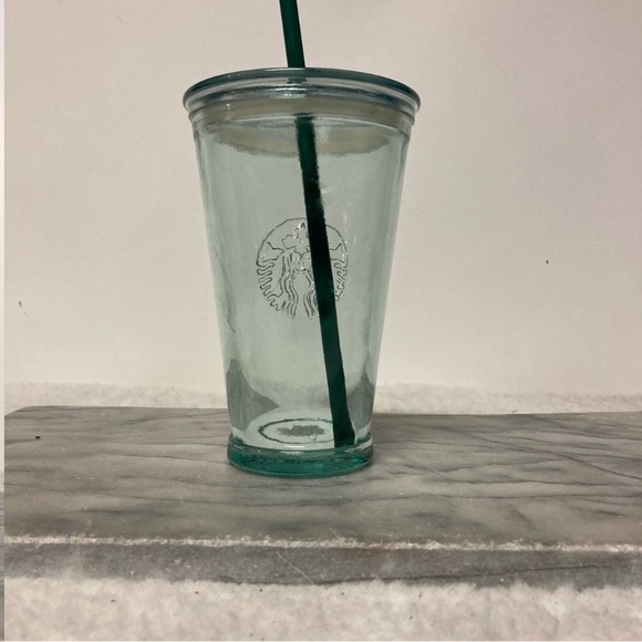 Starbucks Recycled Glass Cold Cup 16oz 473ml Green - Picture 2 of 8